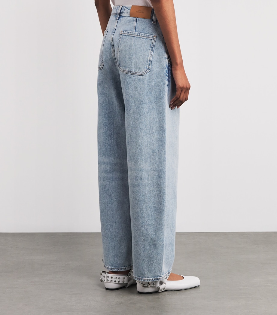 Twisted Bonnie Barrel-Leg Jeans U7OD1 ODE TO Image 4