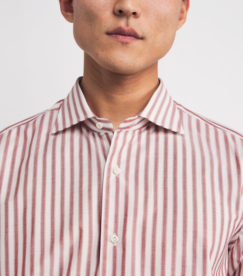 Cotton Stripe Dress Shirt 2 Image 6