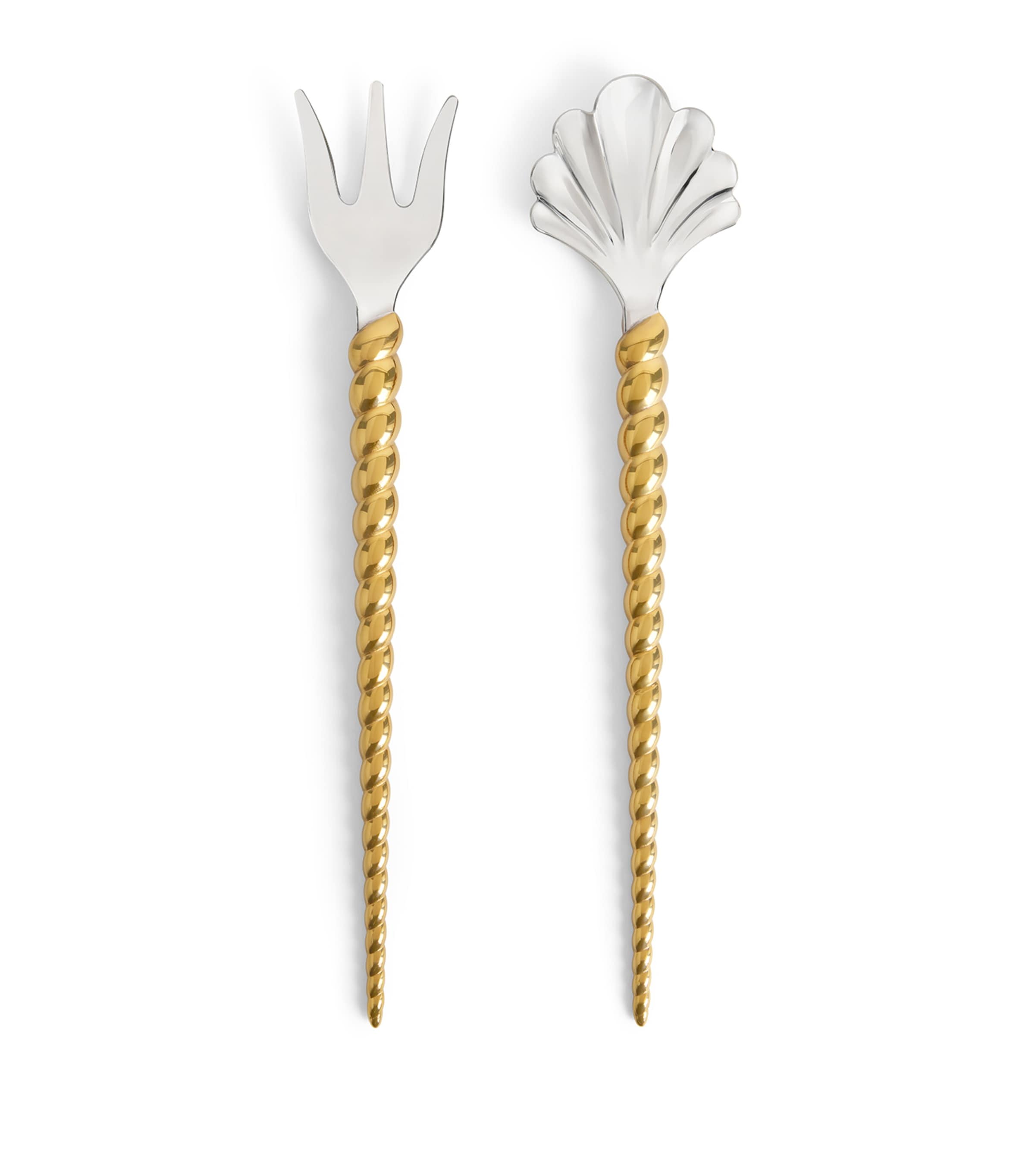 L'Objet x Jessica McCormack Stainless Steel 2-Piece Serving Set Gold