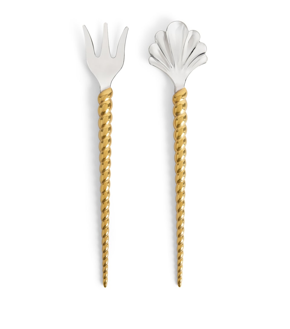 L'Objet x Jessica McCormack Stainless Steel 2-Piece Serving Set Gold