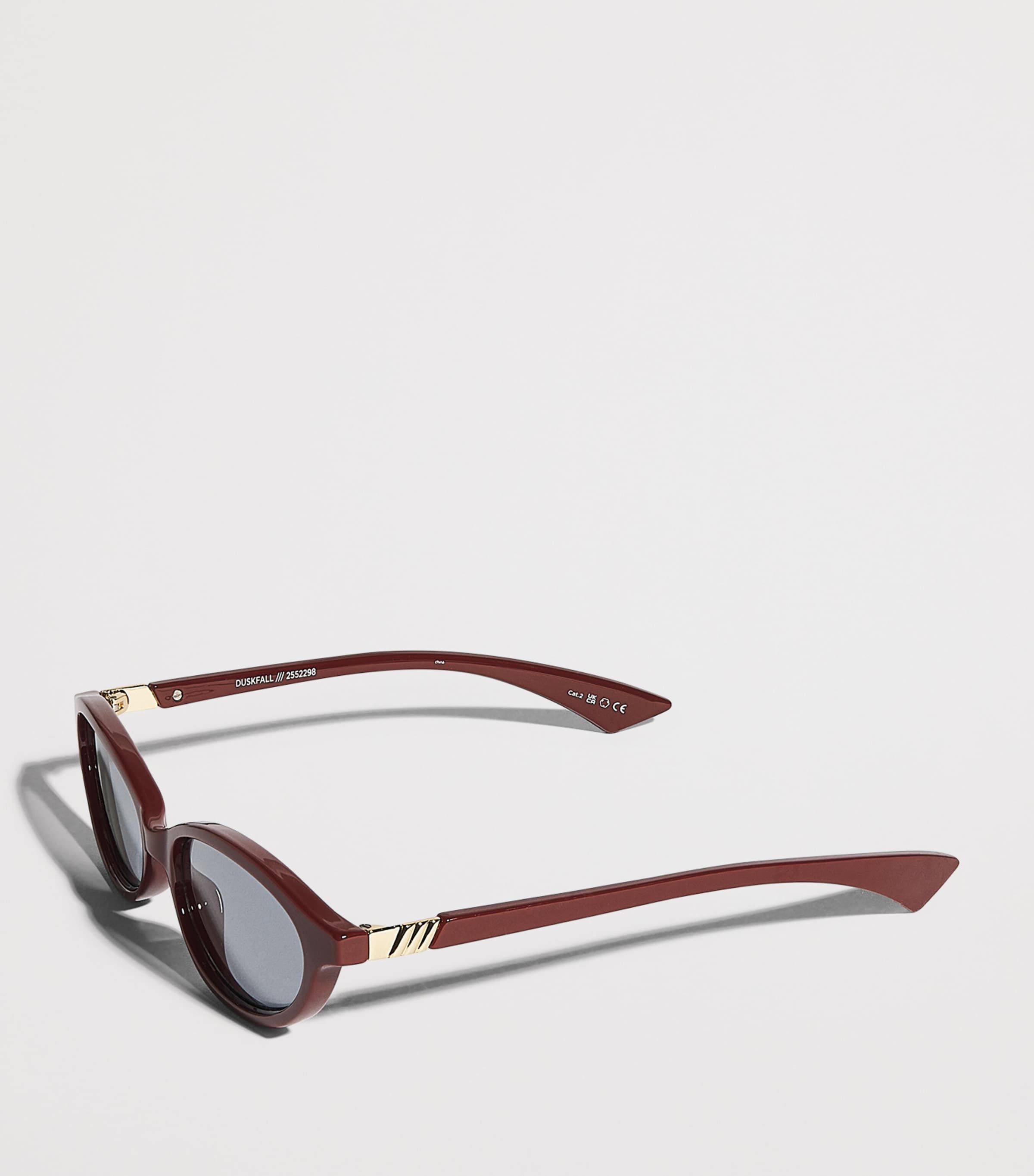 Le Specs Duskfall Cat Eye Sunglasses Red Image 2