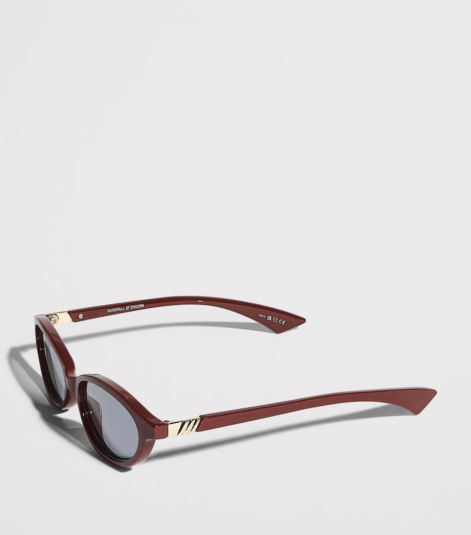Le Specs Duskfall Cat Eye Sunglasses Red Image 2