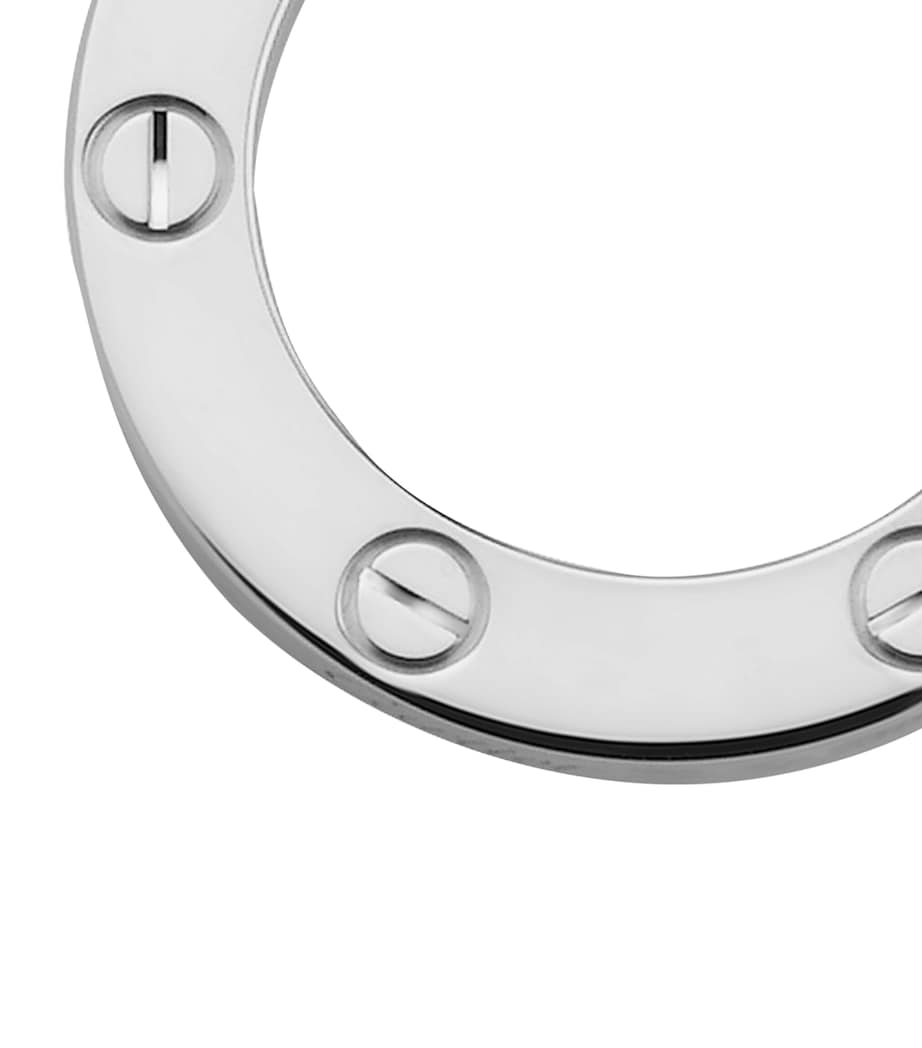 White Gold LOVE Necklace WHITE GOLD Image 7