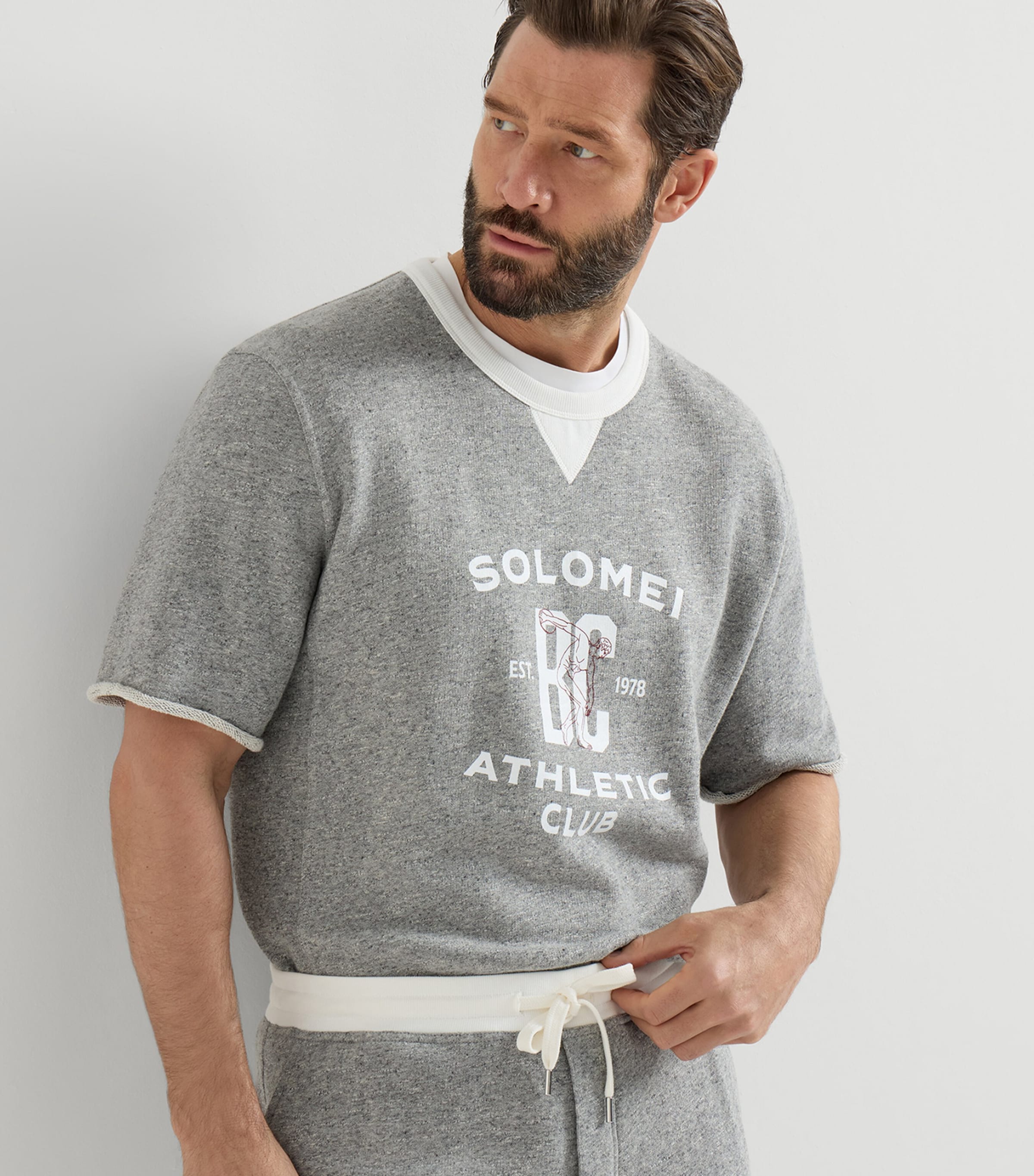 Brunello Cucinelli Mens Cotton-Blend Athletic Club Sweatshirt Image 4