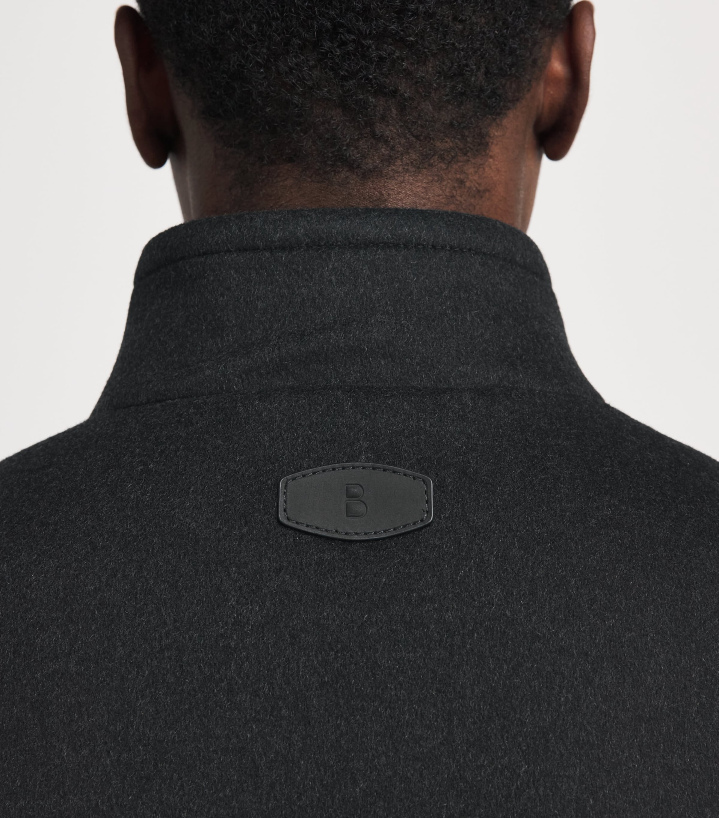 Brett Johnson Mens Cashmere Blouson Jacket Noir Image 3