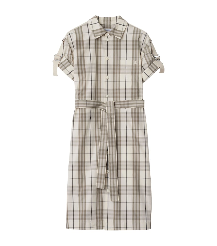 Cotton Check Mini Shirt Dress COTTON IP CHECK Image 1