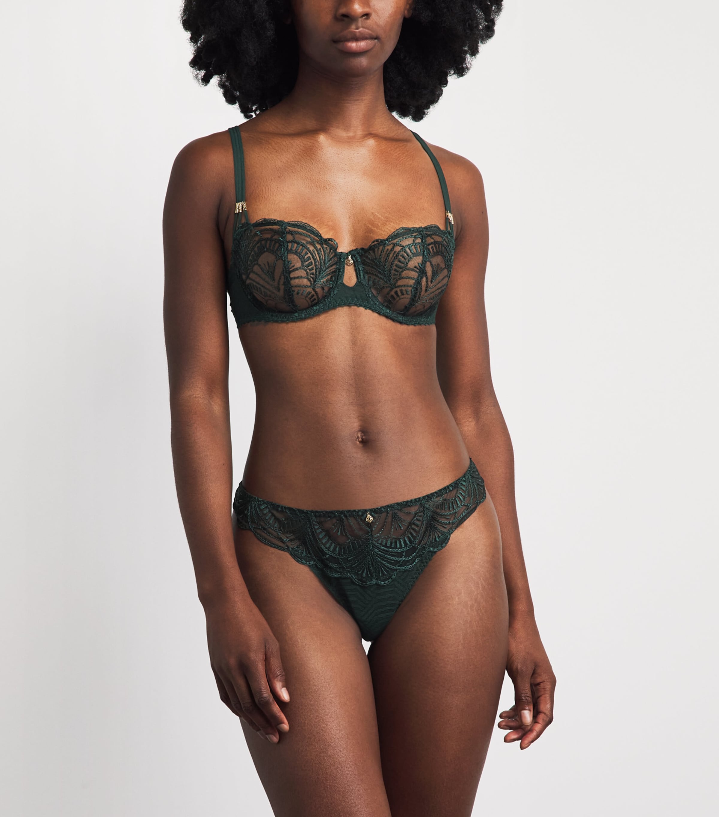 Aubade Womens Vibes Tanga Mysterious Green Image 2