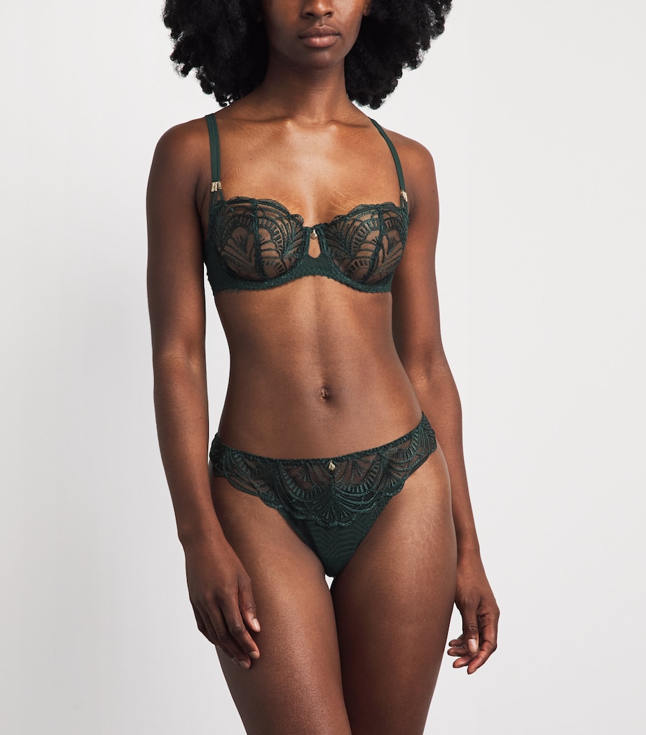 Aubade Womens Vibes Tanga Mysterious Green Image 2