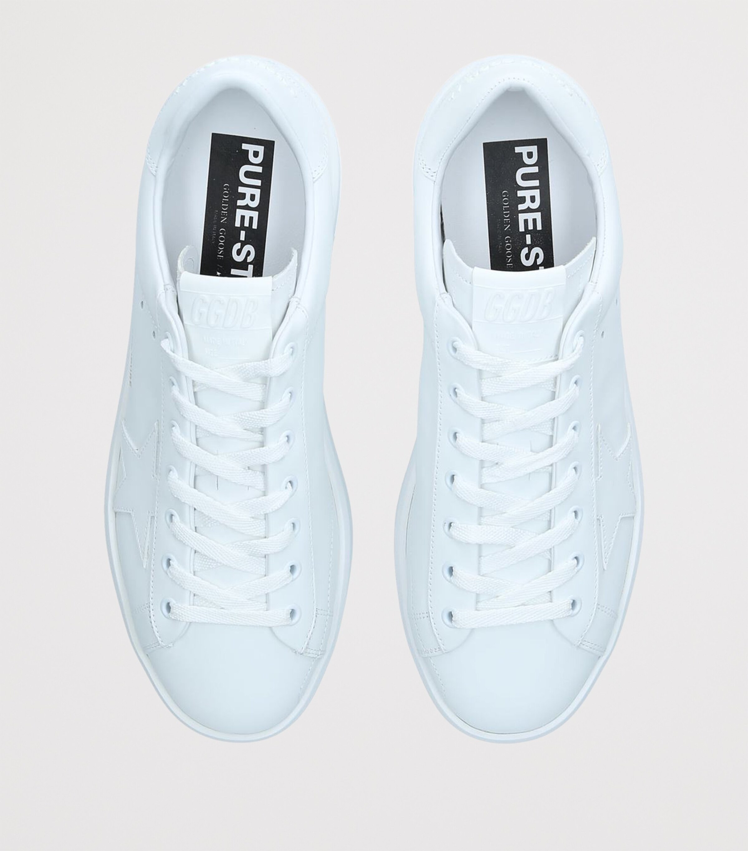 Golden Goose Leather Purestar Low-Top Sneakers White Image 8