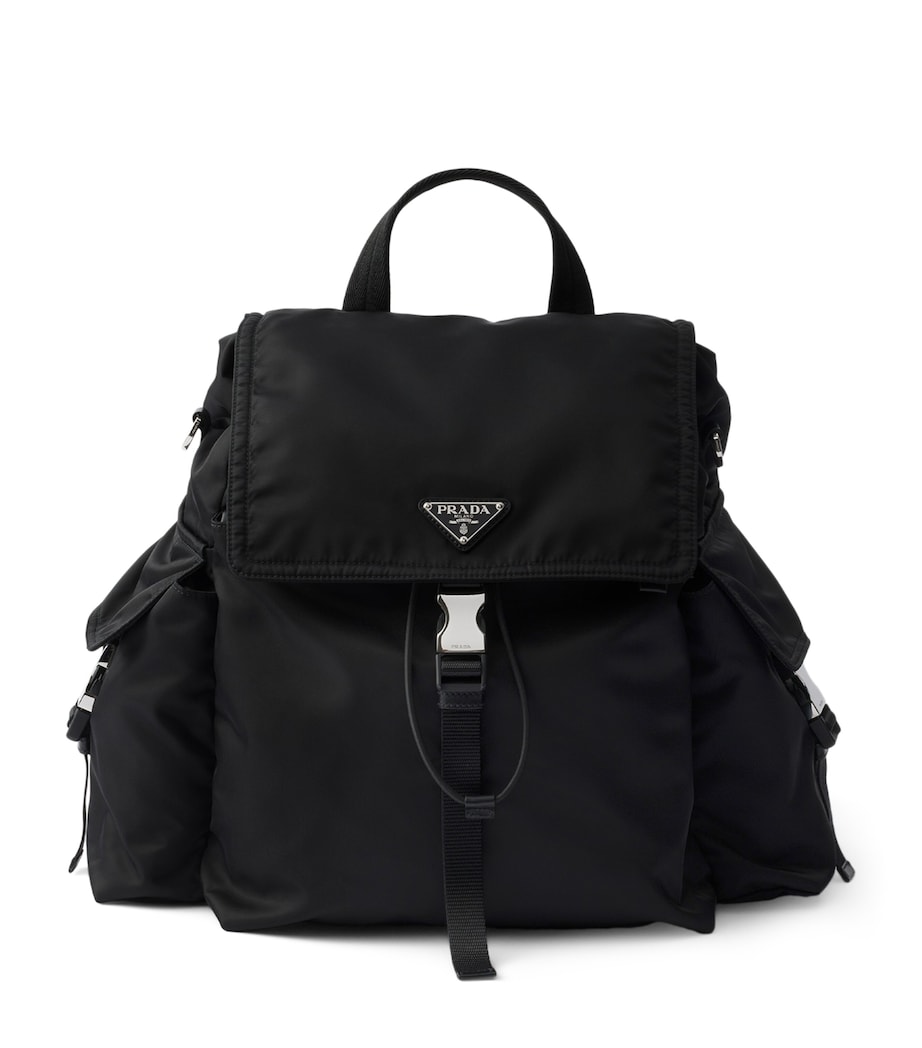 Re-Nylon and Leather Explore Backpack F0002 Image 1