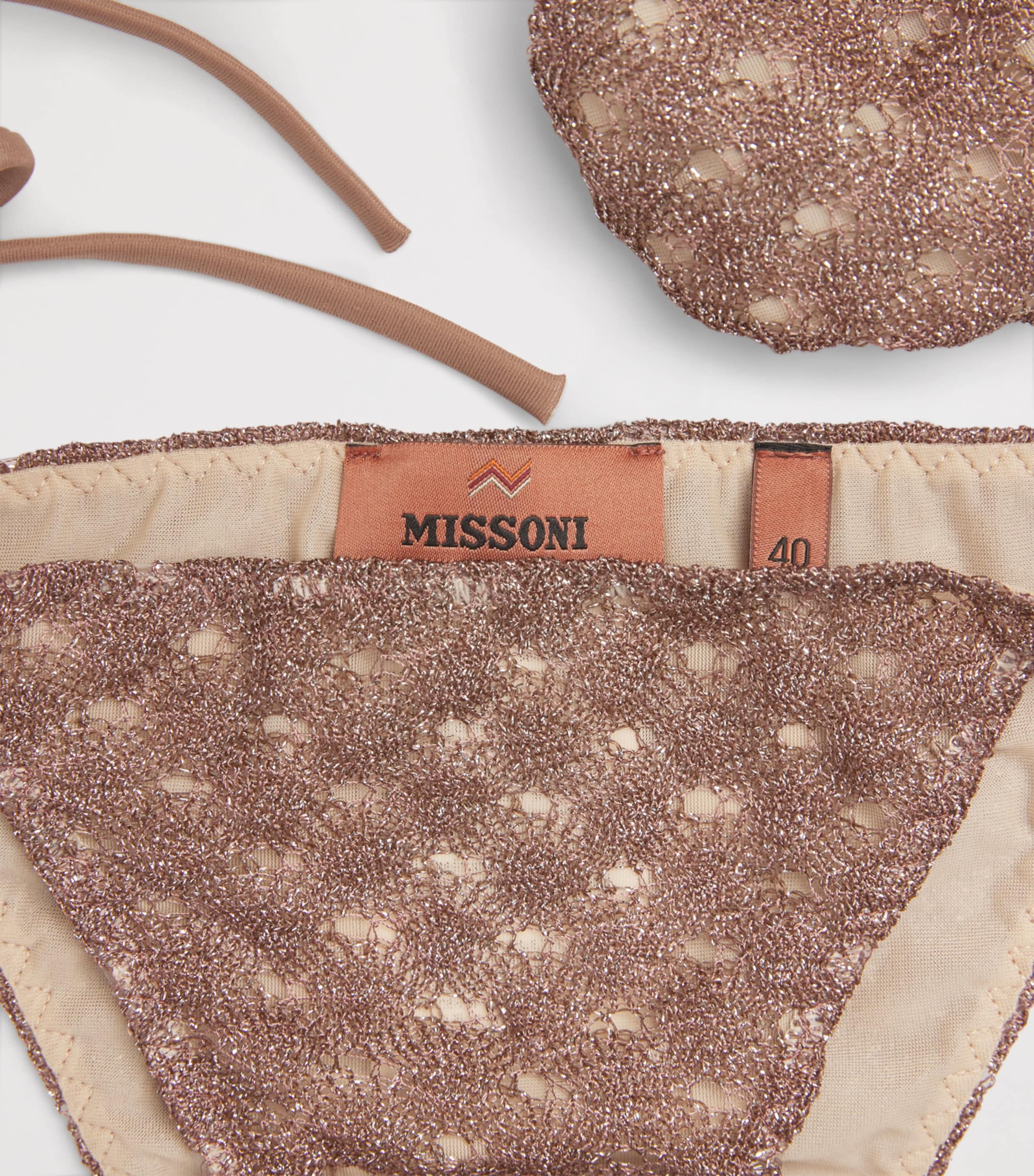 Crochet Spiderweb Bikini S80EE BROWN Image 5