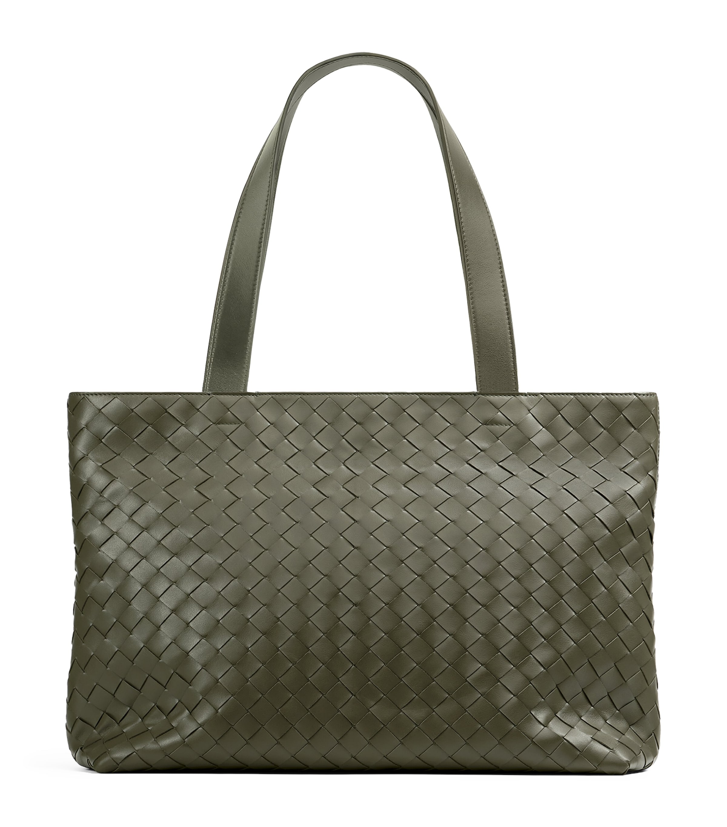 Small Leather Intrecciato Zipped Tote Bag 3248 Image 1