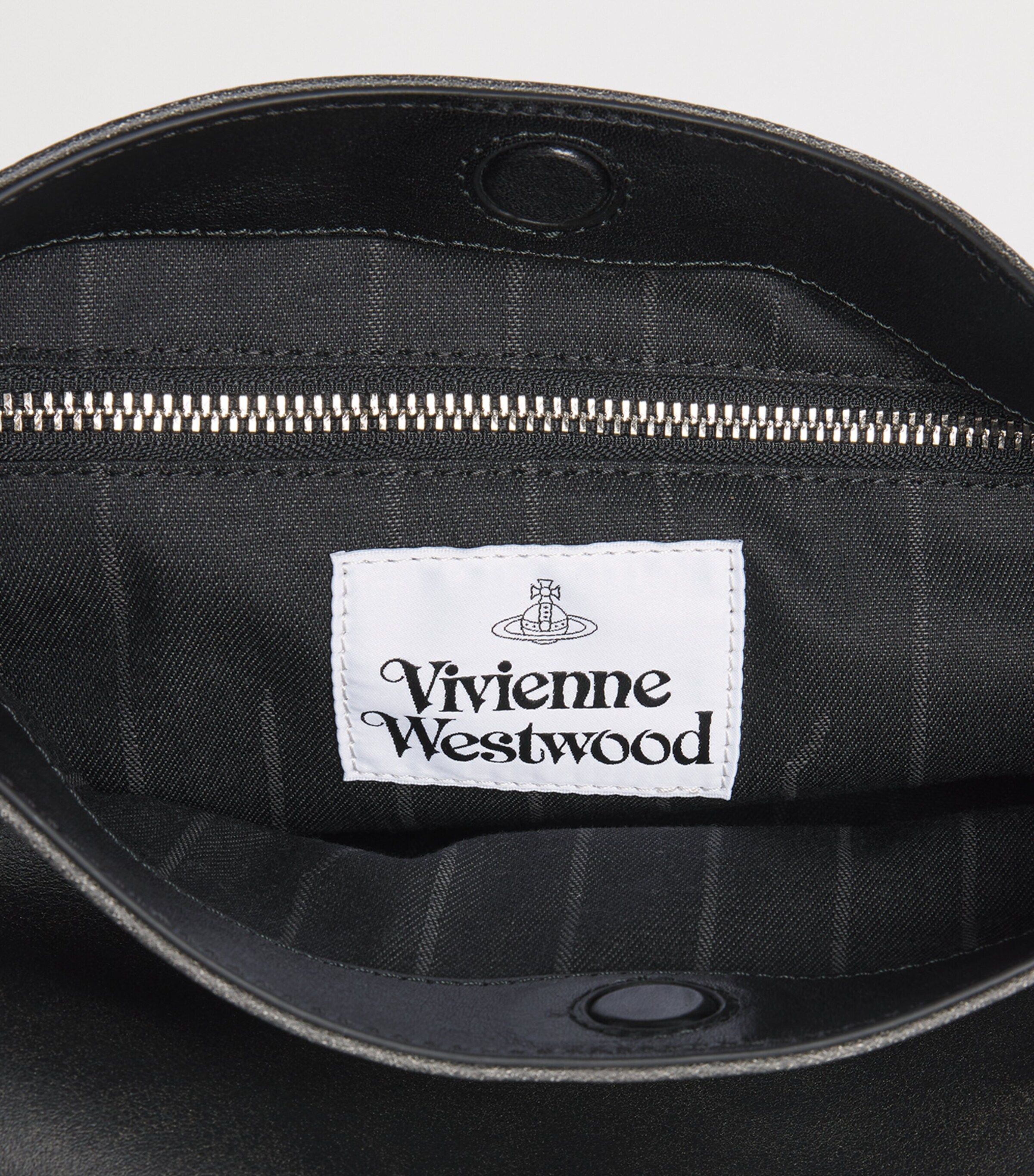 Vivienne Westwood Black Small Leather Maxime Shoulder Bag | Harrods JP