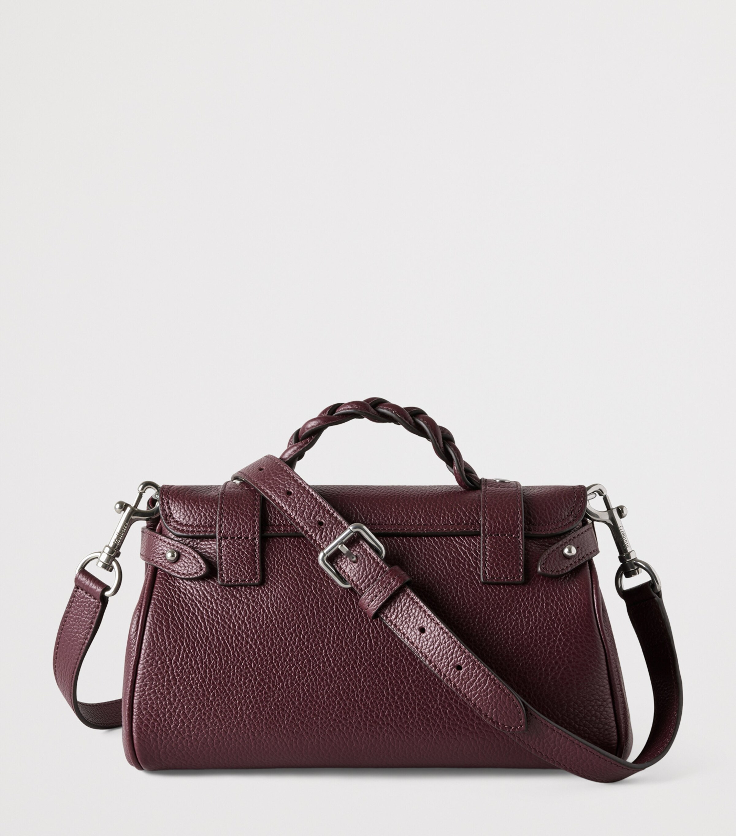 Mini Leather Alexa Cross-Body Bag BLACK CHERRY Image 3