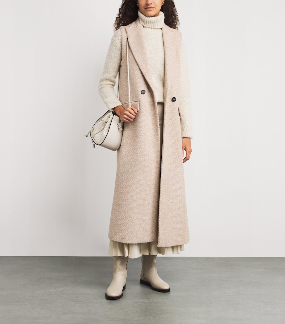 Sleeveless Woven Coat SABBIA Image 2