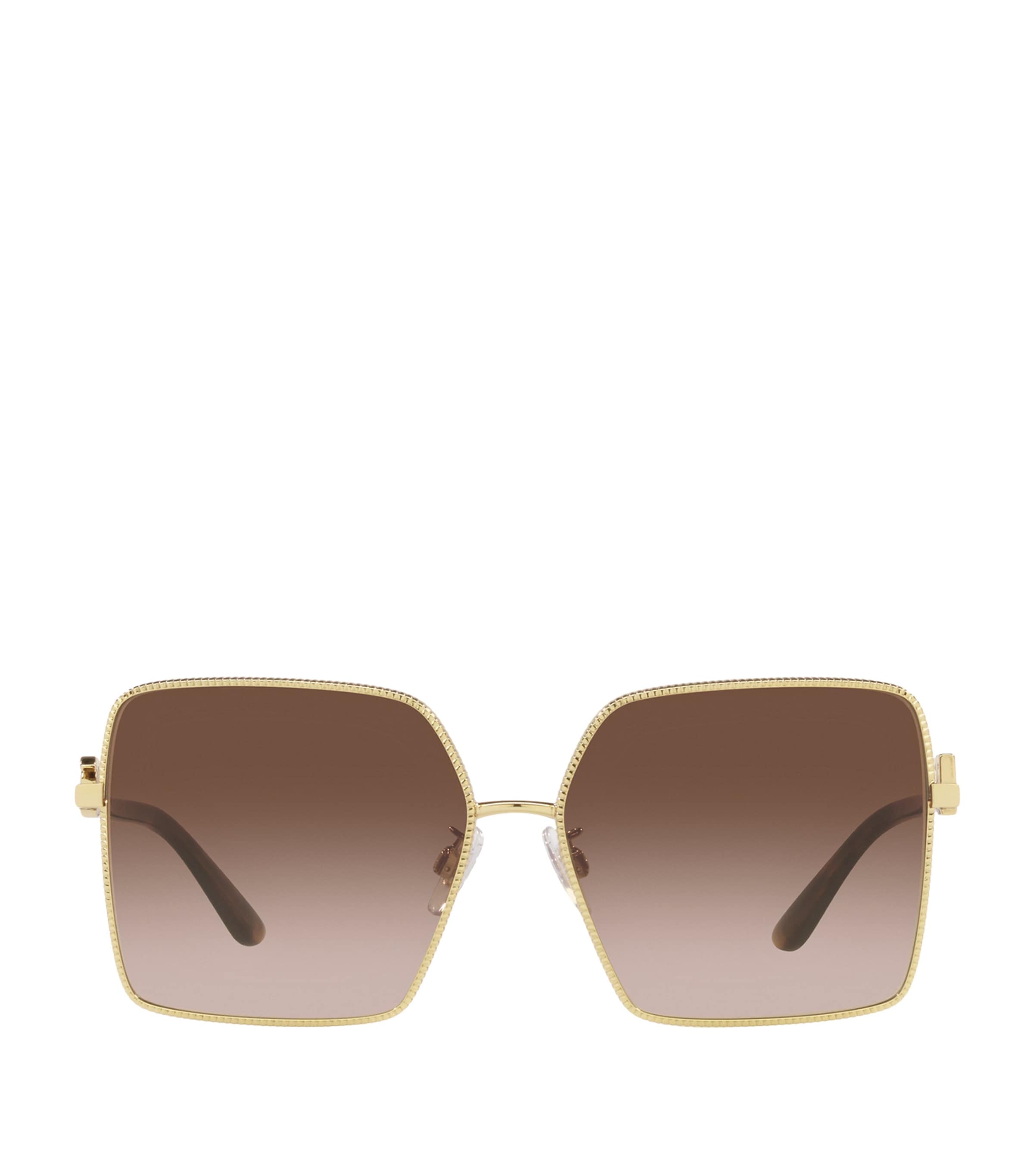 Dolce & Gabbana Square Sunglasses In Gold