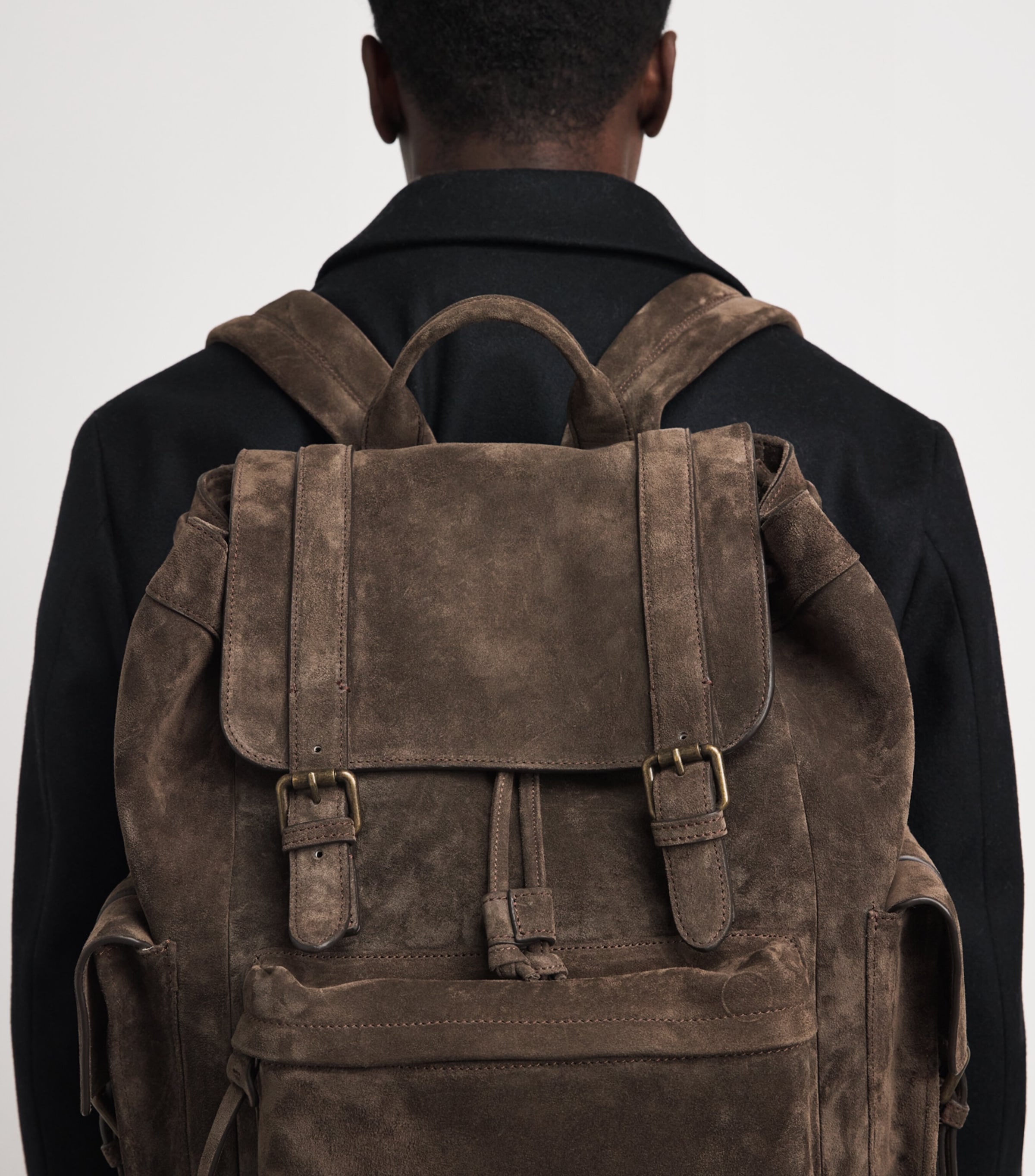 Officine Creative Suede Bostonian Backpack Pepe Image 2