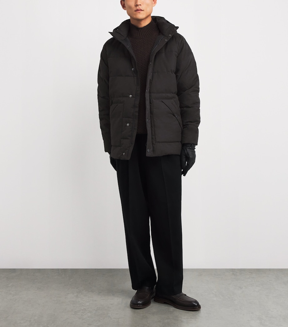 Padded Brampton Puffer Jacket CHRCOAL/MIDNIGHT OAK Image 2