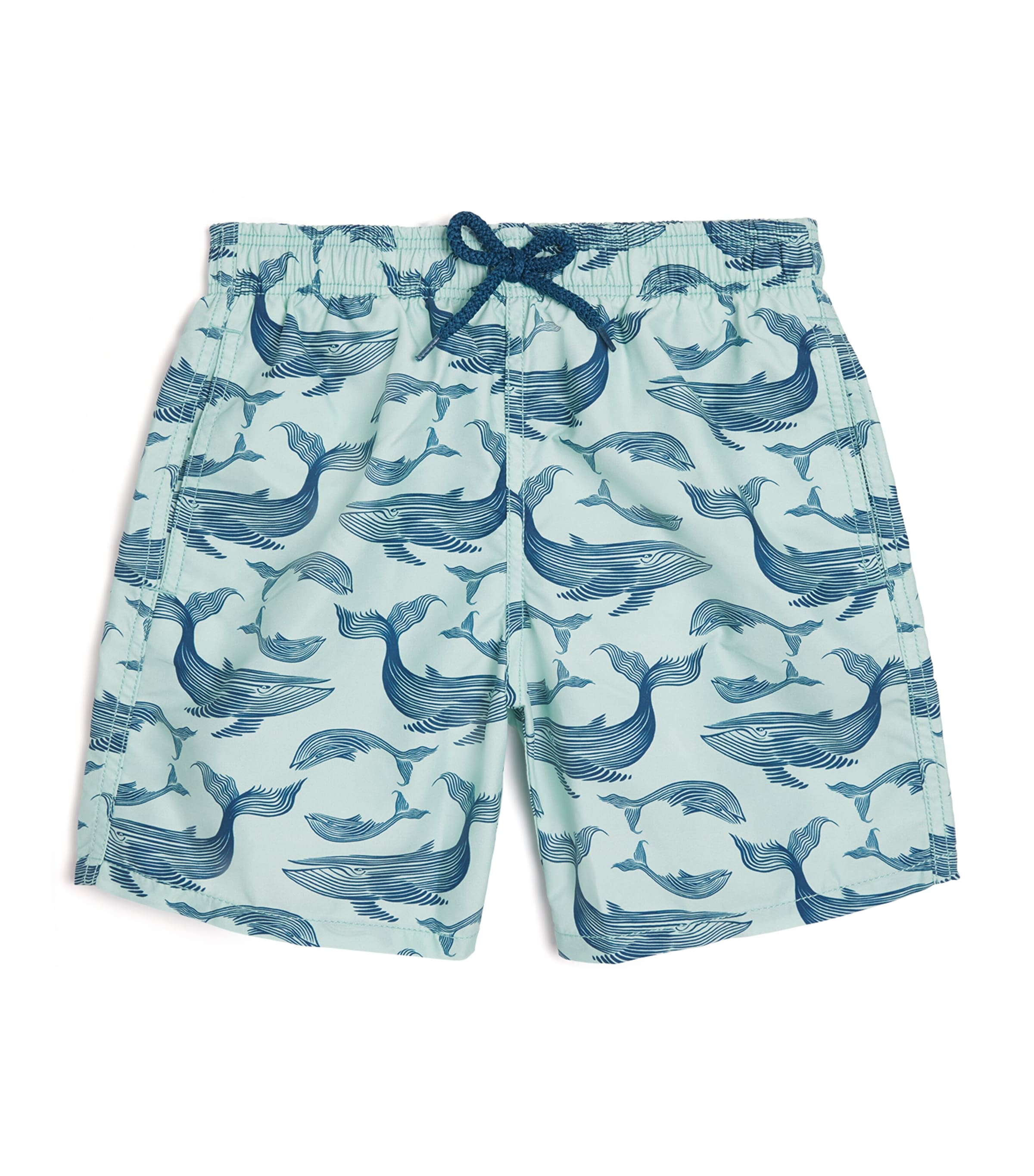 Whales Print Swim Shorts (2-14 Years) 344CELADON Image 1