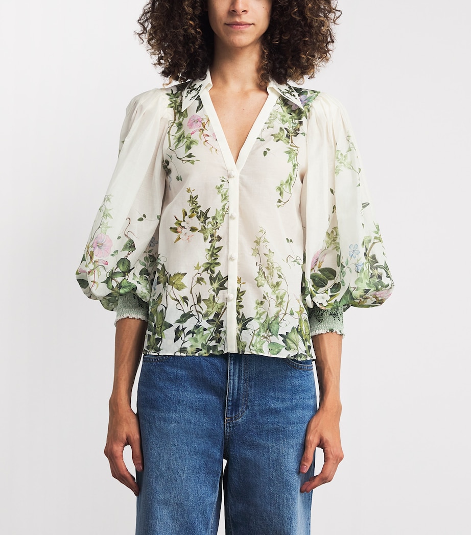 Cotton-Silk Charis Blouse IVY ROMANCE F108 Image 3