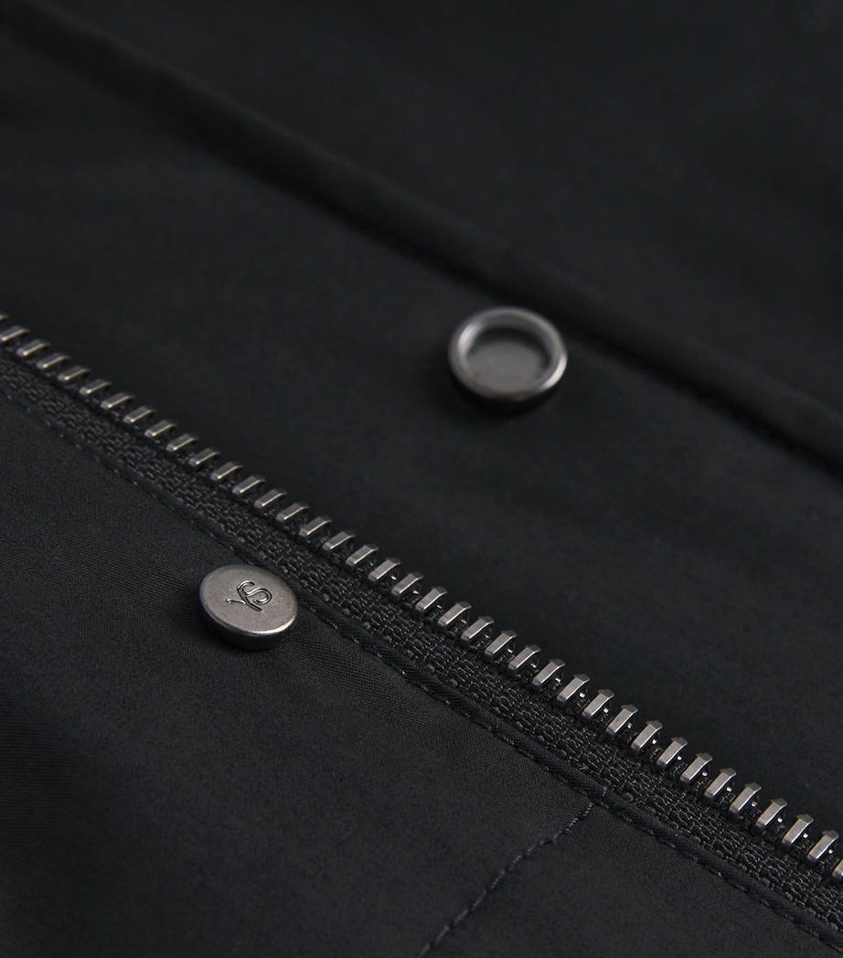 Down Coyote Fur-Trim Waterproof Parka B2192 BLACK/COYOTE Image 5