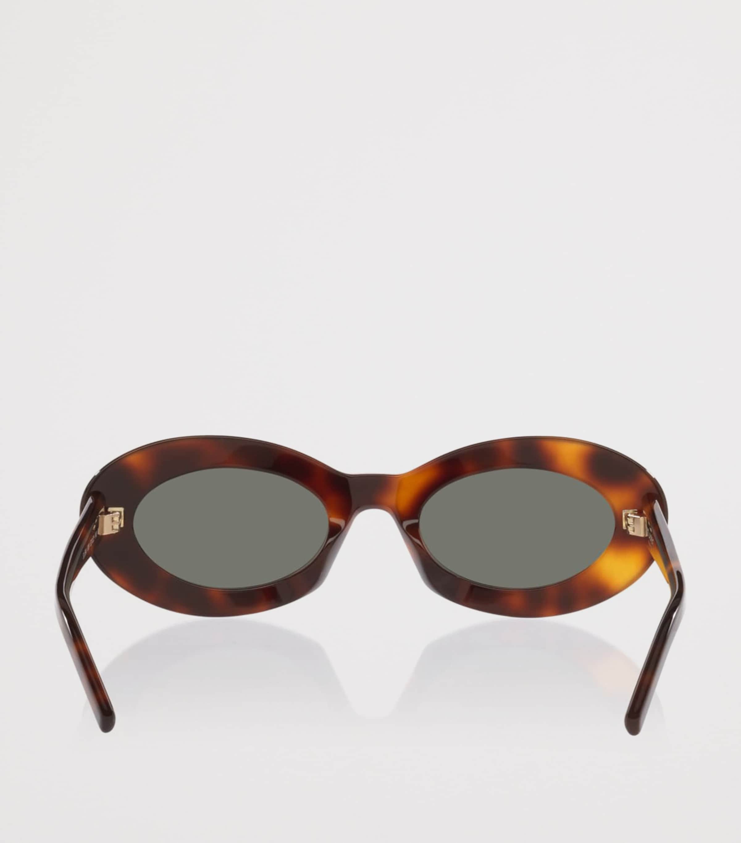 Saint Laurent SL 594 Oval Sunglasses Brown Image 4