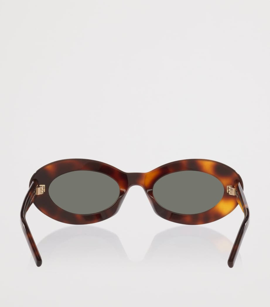 Saint Laurent SL 594 Oval Sunglasses Brown Image 4
