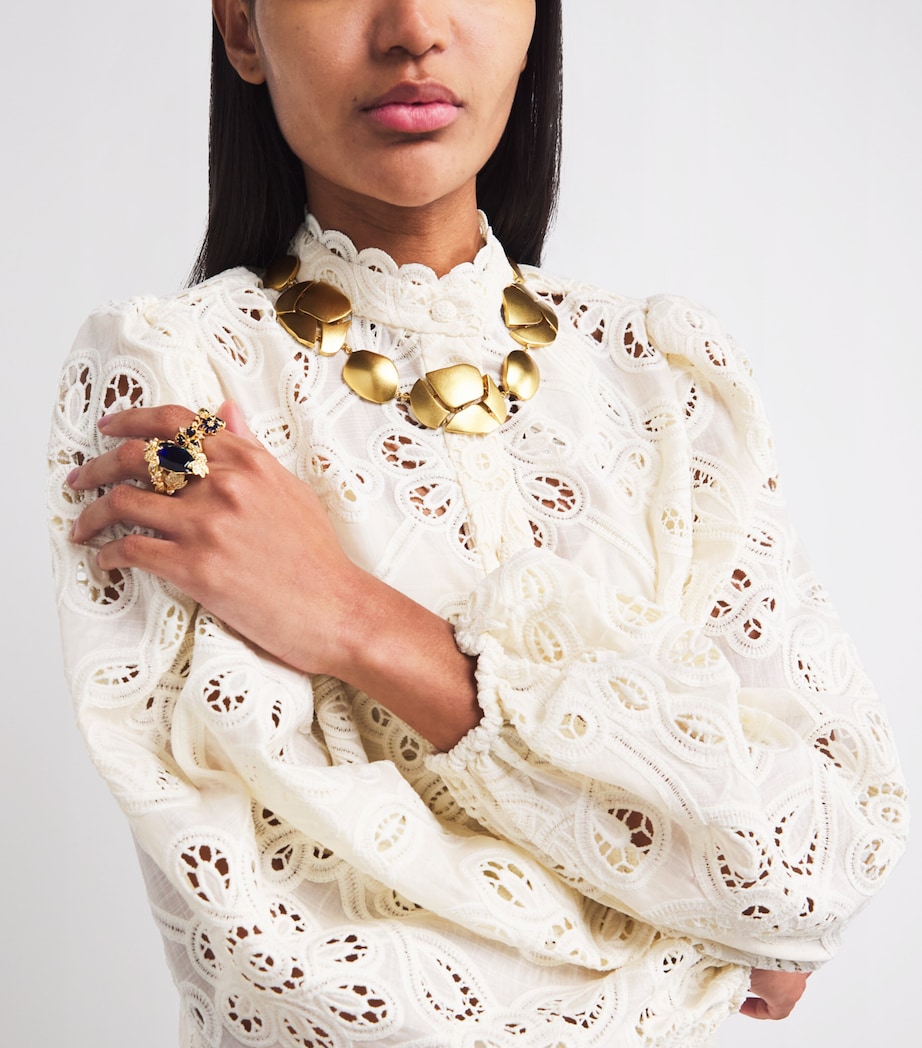 Cracked Byron Necklace GLD/GOLD Image 4