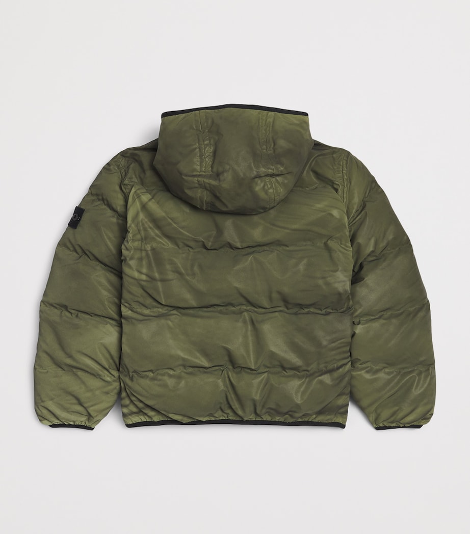 Stone Island Junior Down Reflective Jacket (10-14 Years) Military Green Image 2