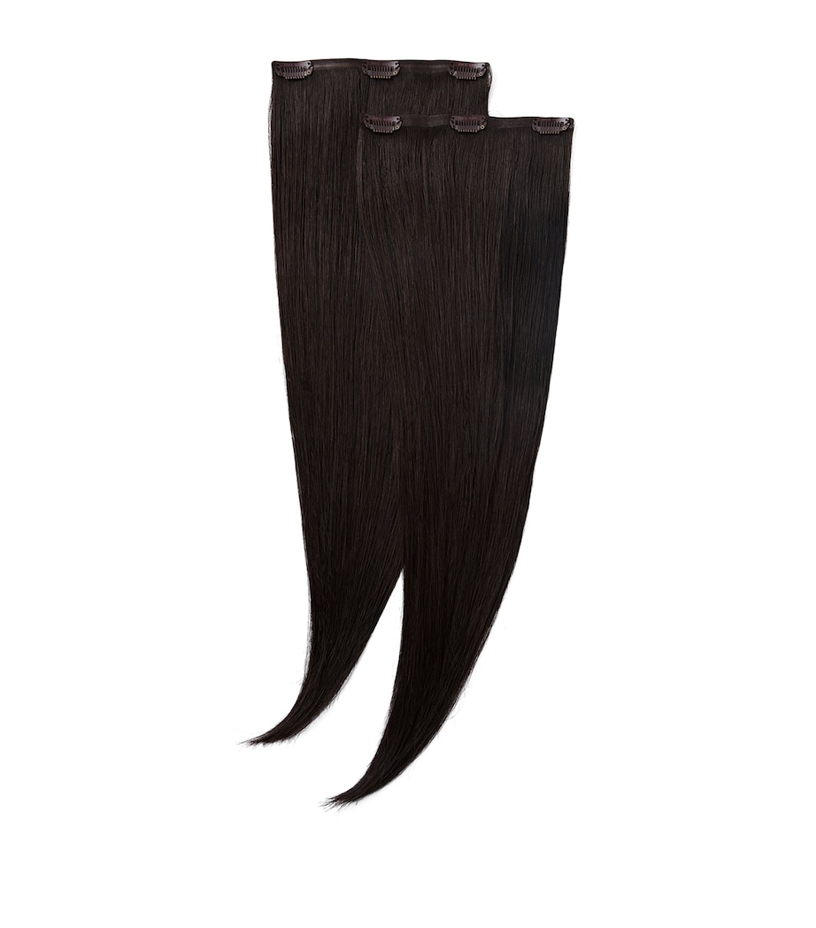 Beauty Works Beauty Works x Huda BARELY THERE Mix & Match Duo Clip-In Hair Extensions (18") Raven Image 1