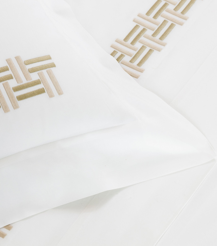 Basket Weave Boudoir Pillowcase (30cm x 40cm) 6E37 - TRANQUIL GREE Image 6