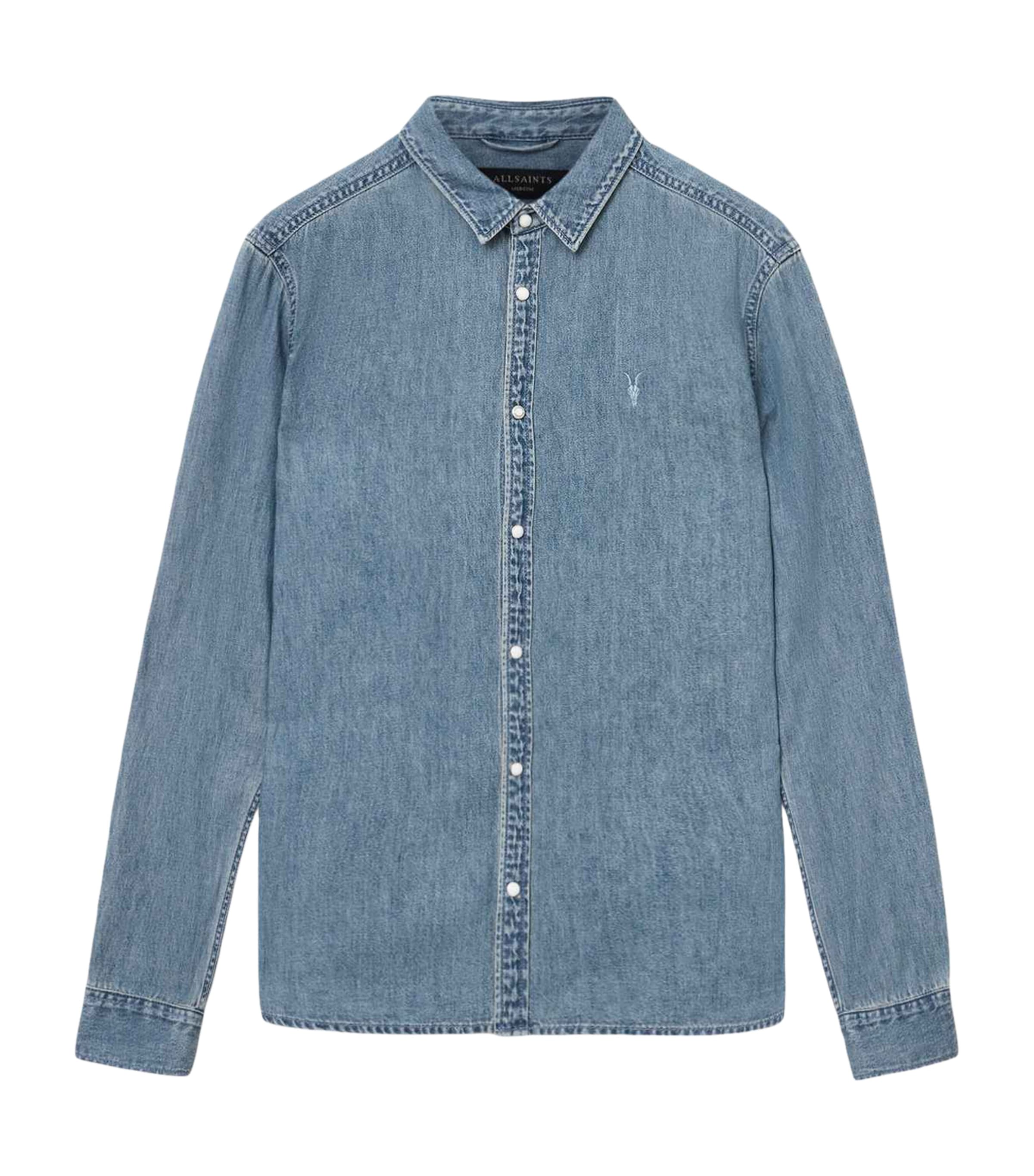 Organic Denim Gleason Shirt LIGHT INDIGO Image 1