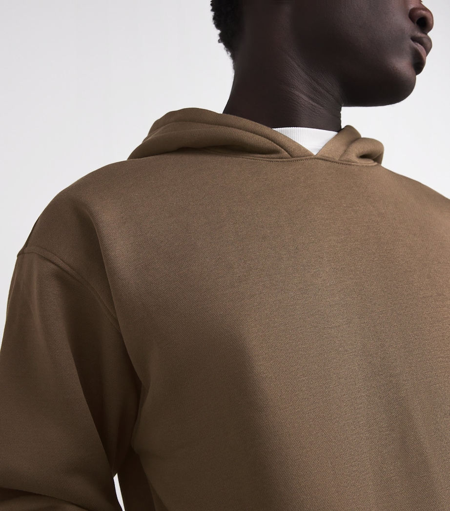 Cotton-Blend Fleece Lounge Hoodie DRIFTWOOD Image 6