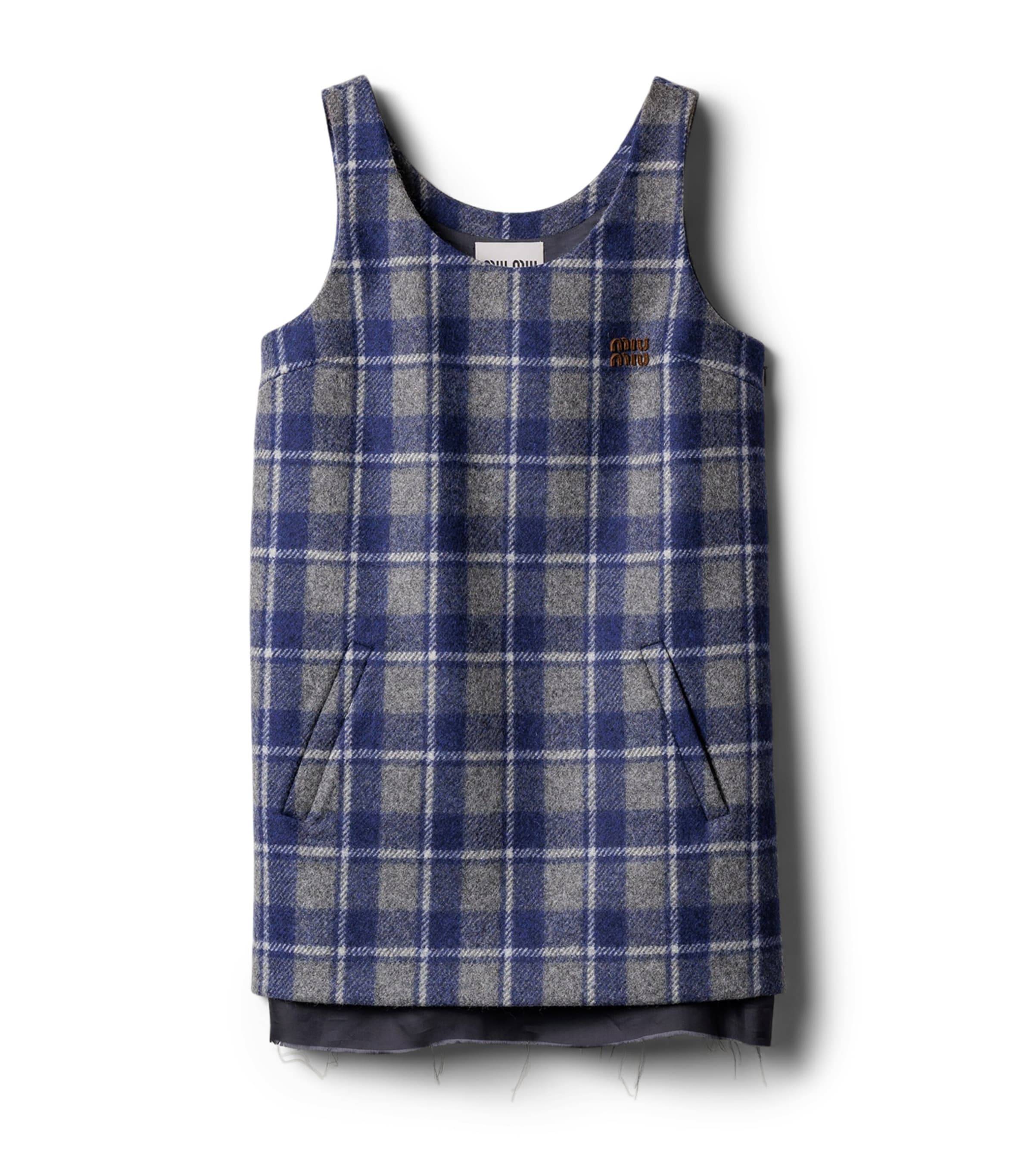 Wool Check Mini Dress F0GBN Image 1