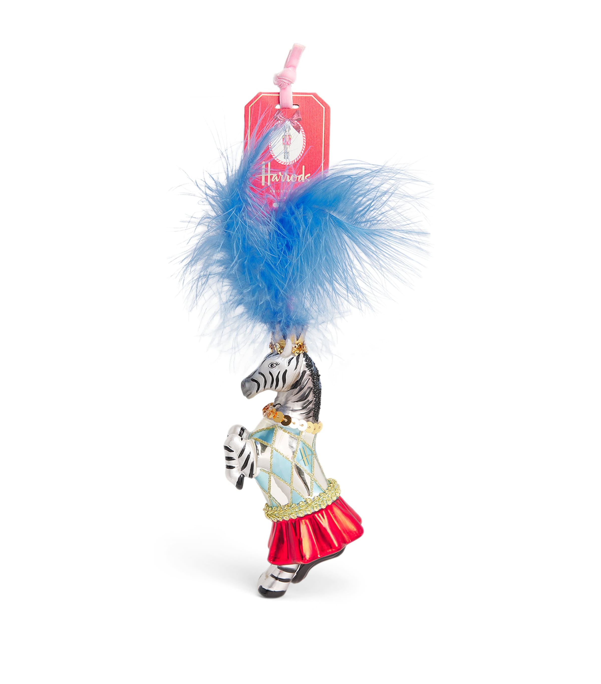 Harrods Embellished Zebra Tree Decoration