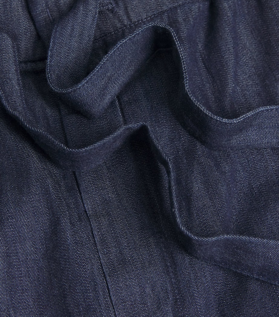 Drawstring-Detail Wide-Leg Jeans MIDNIGHTBLUE Image 5