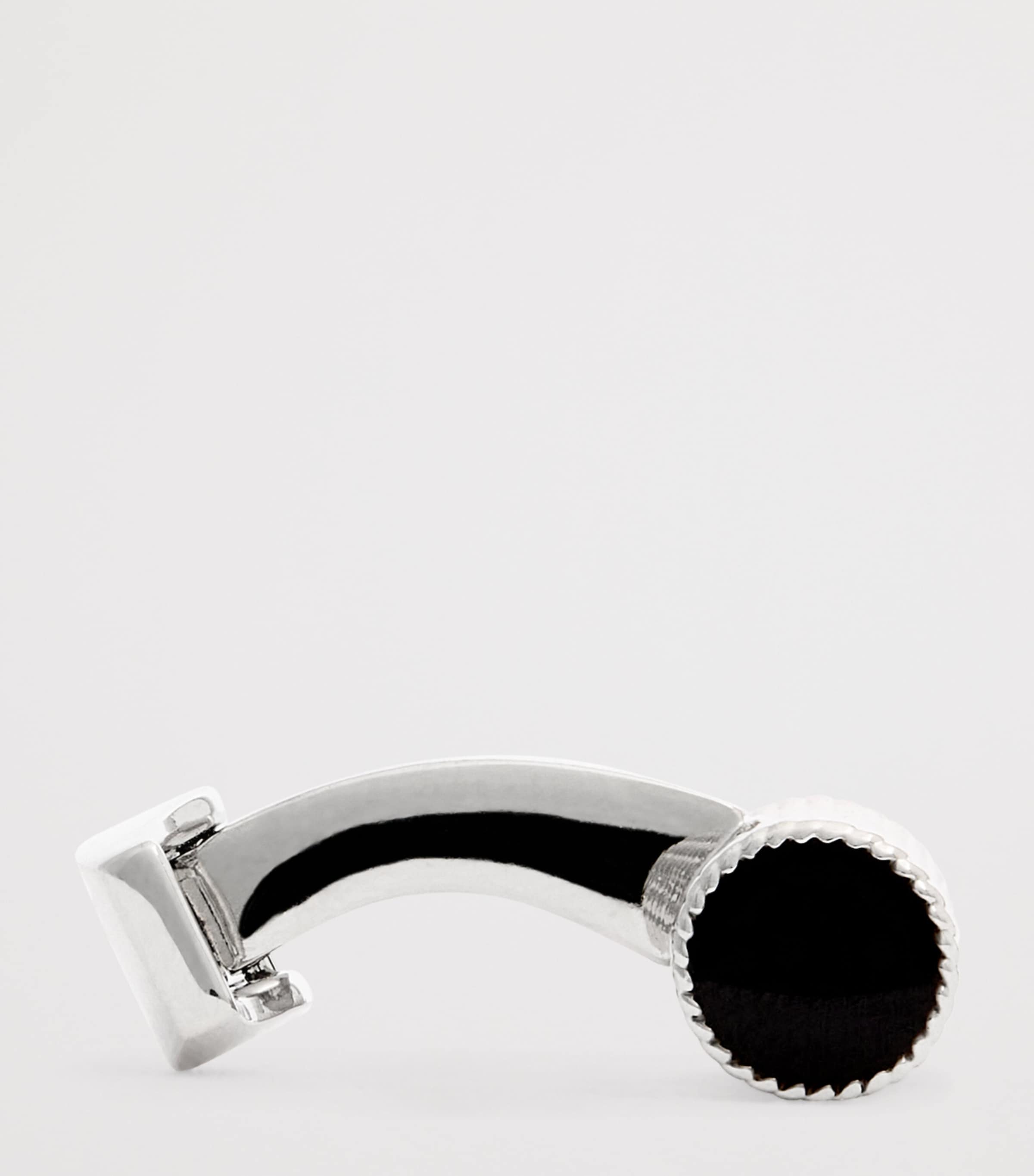 Polished Cable Rope Cufflinks SILVER COLOUR Image 4