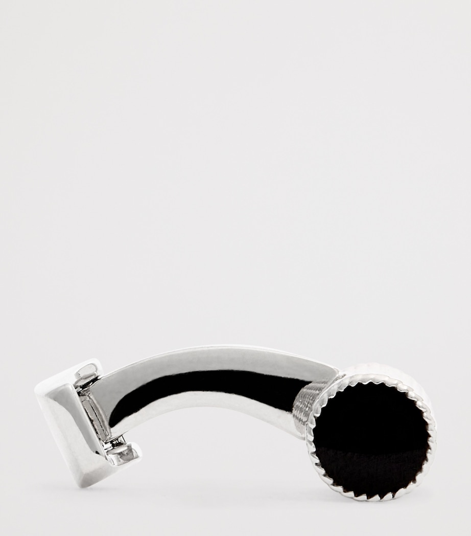 Polished Cable Rope Cufflinks SILVER COLOUR Image 4