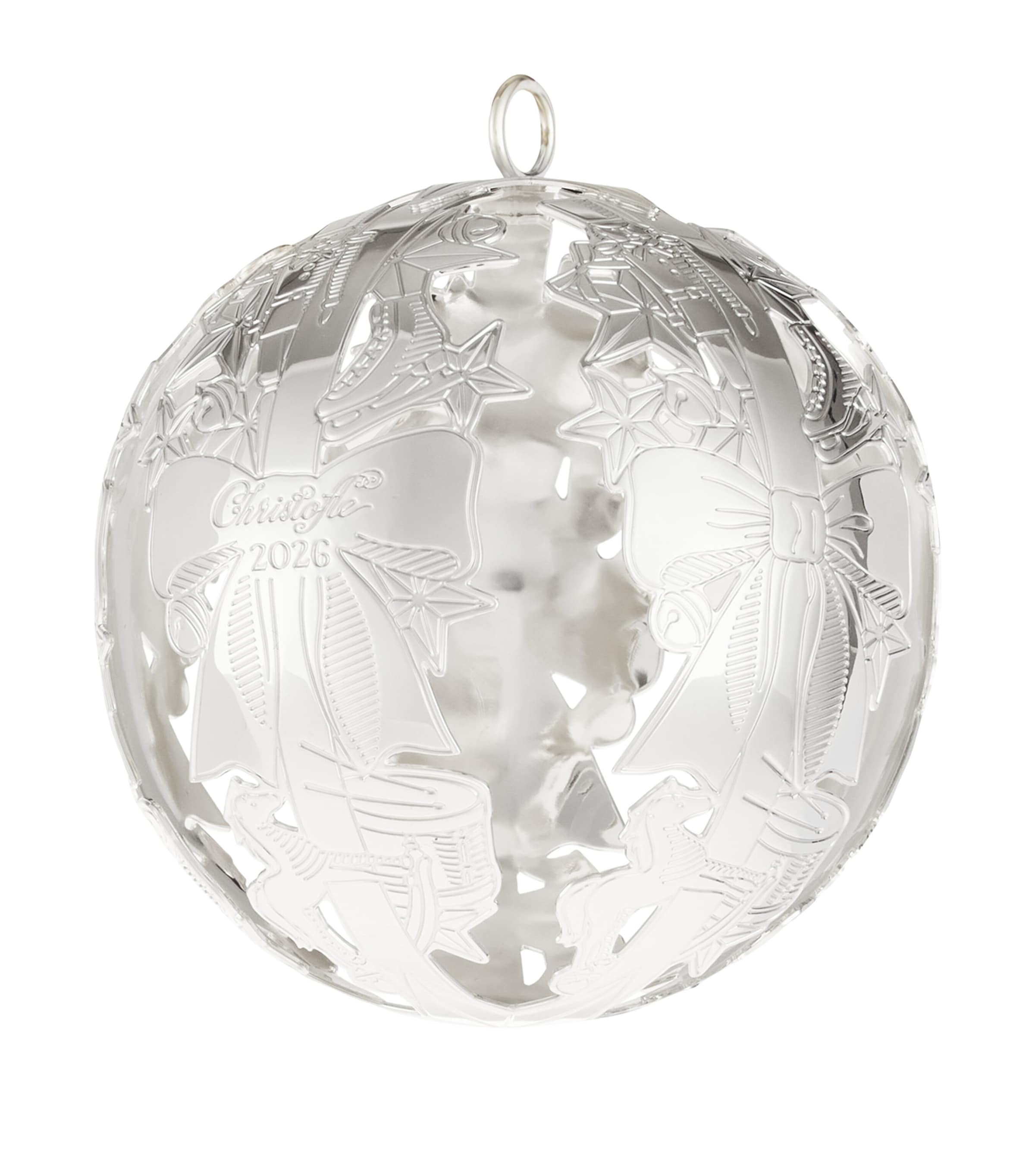 Christofle Silver-Plated Sous le Sapin 2026 Bauble Silver Image 3