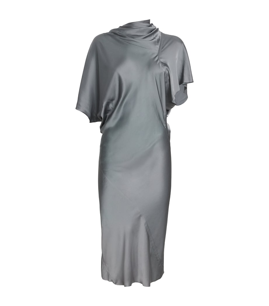 Satin Asymmetric Seb Midi Dress 06 WASHED INDIGO Image 1