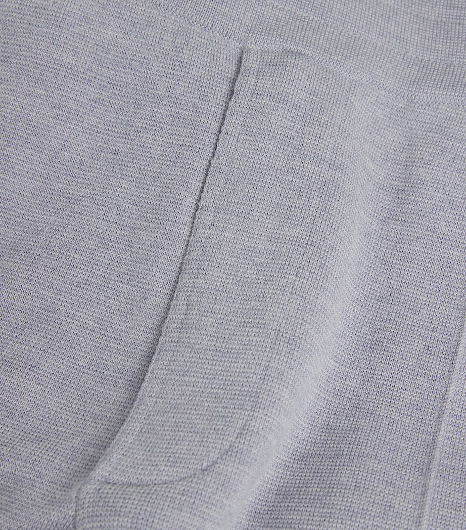 Wool-Blend Straight Sweatpants 3268-DUSTY MEL Image 5