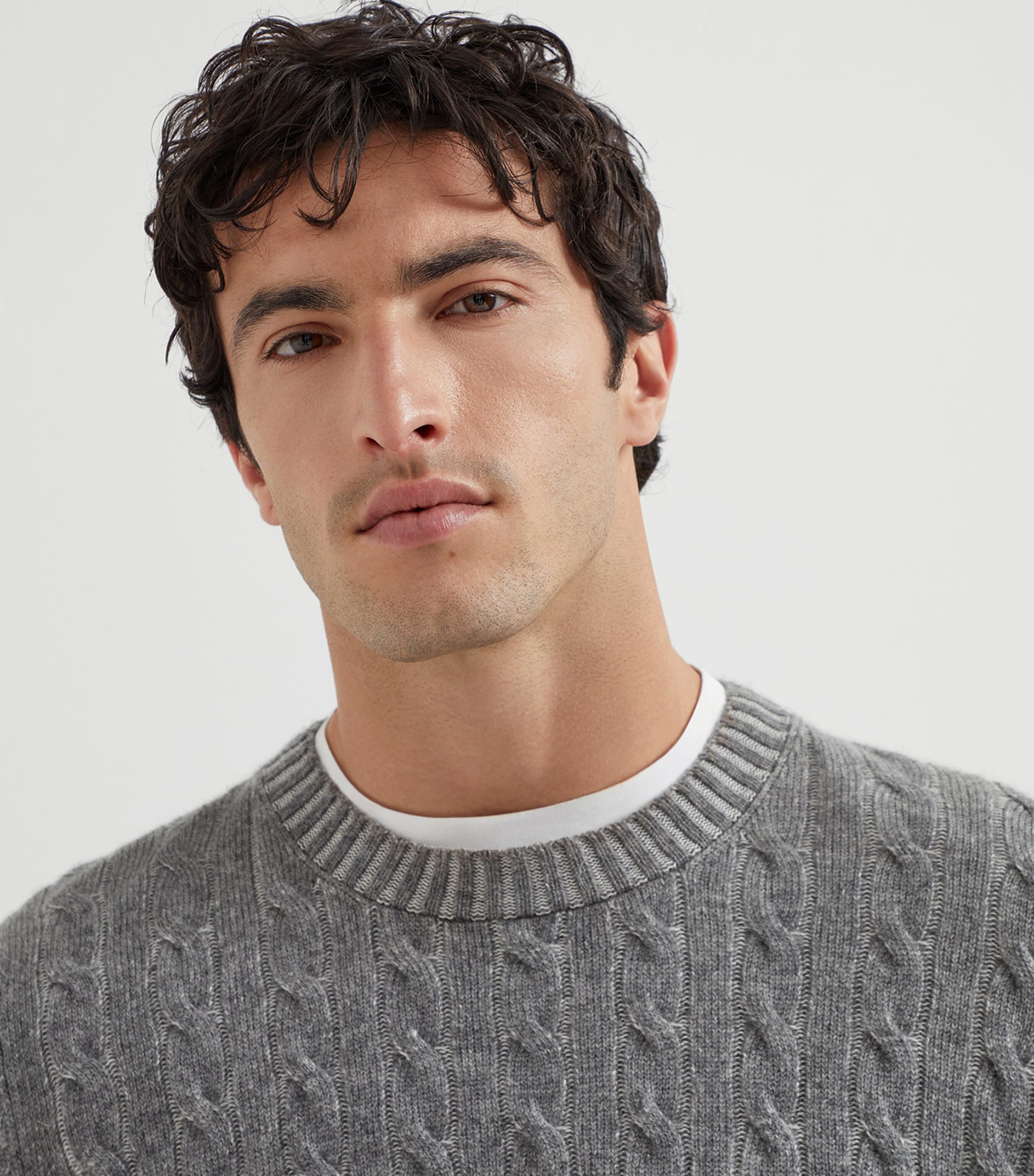 Cashmere Cable-Knit Sweater CQ543 Image 6