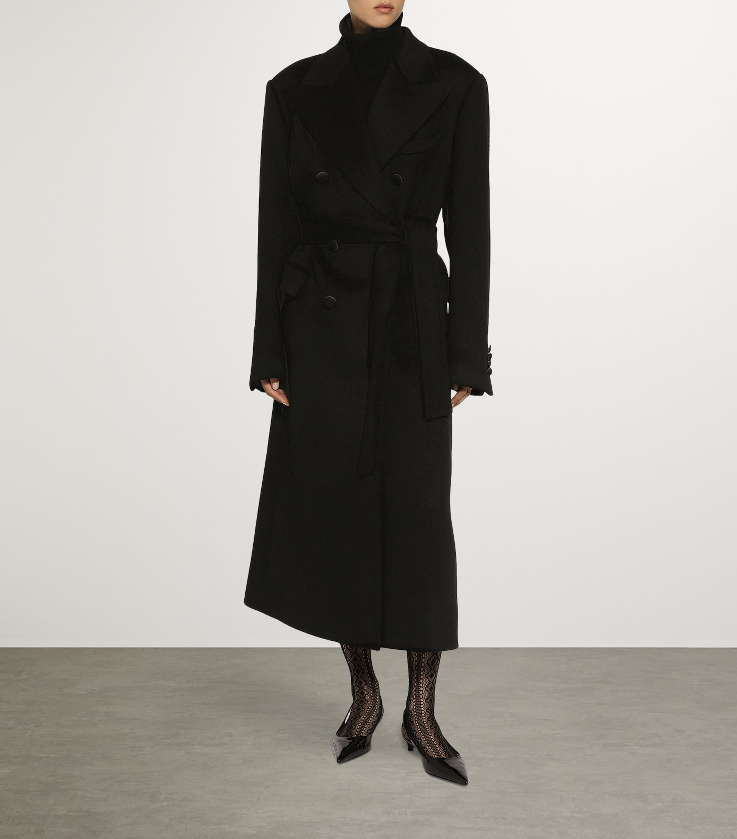 Dolce & Gabbana Cashmere Belted Coat | Harrods US