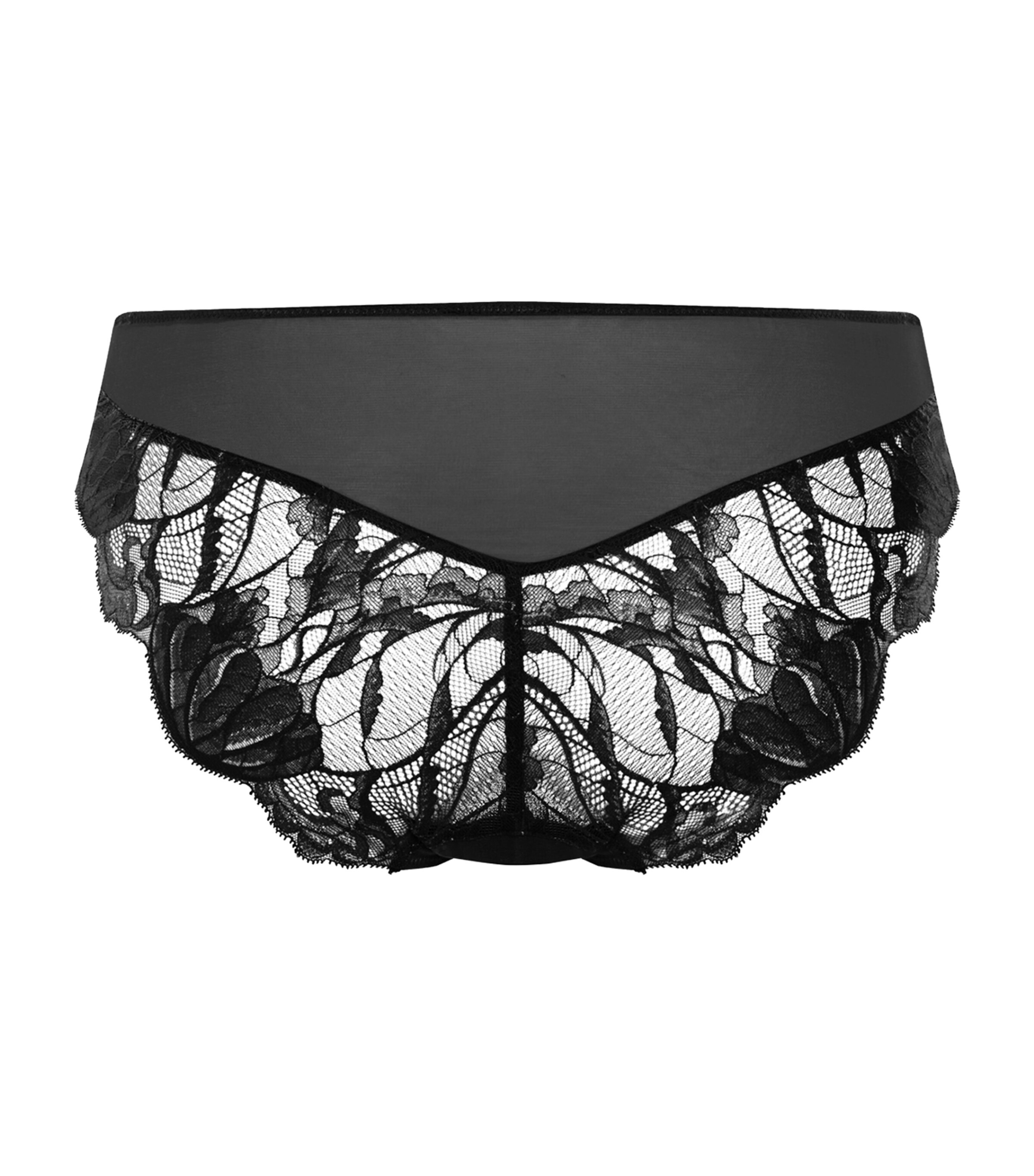 Hanro Womens Lysia Midi Briefs Black Image 3
