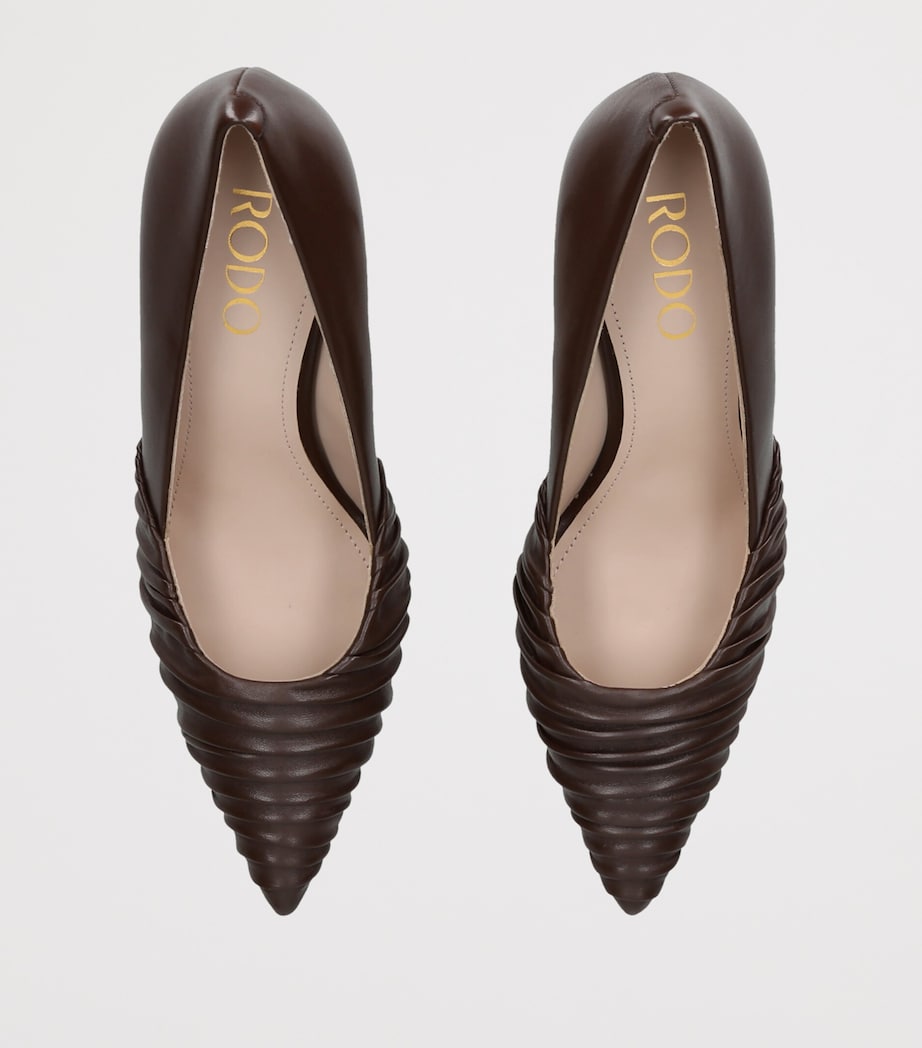 Rodo Leather Tracy Pumps 80 Dark Brown Image 3