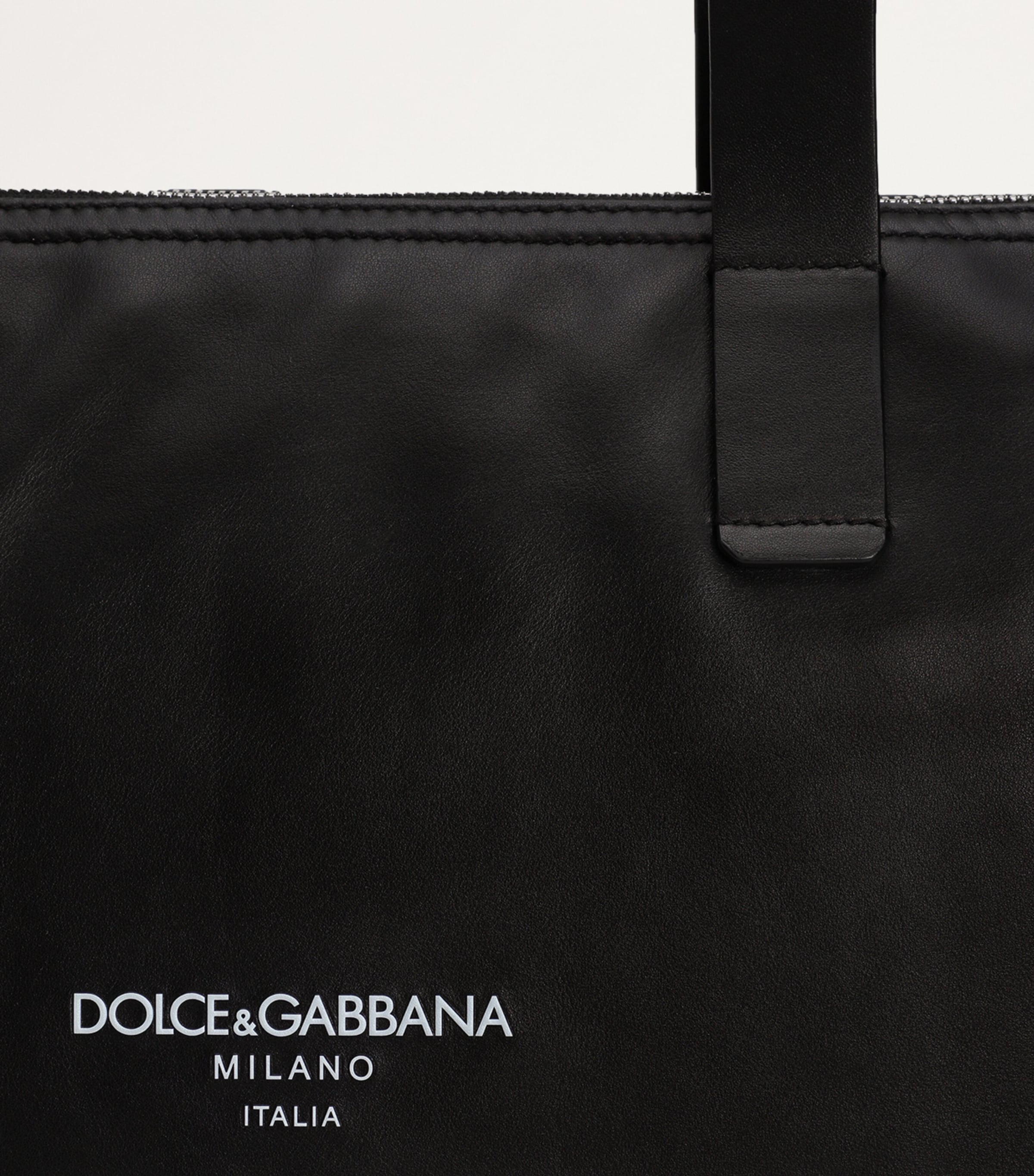 Dolce & Gabbana Leather Logo Tote Bag | Harrods US