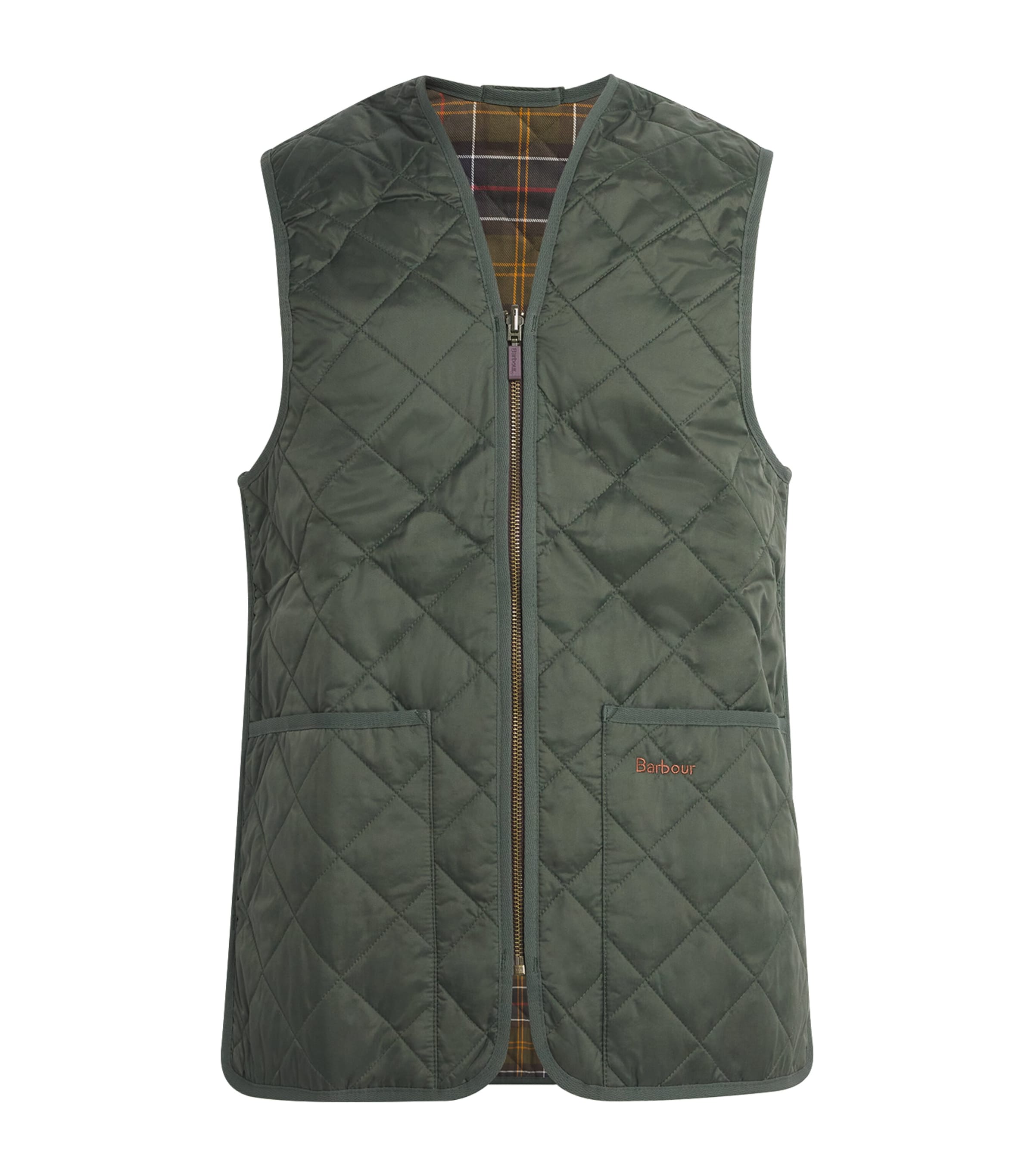 Barbour Mens Quilted Gilet Olive Image 1