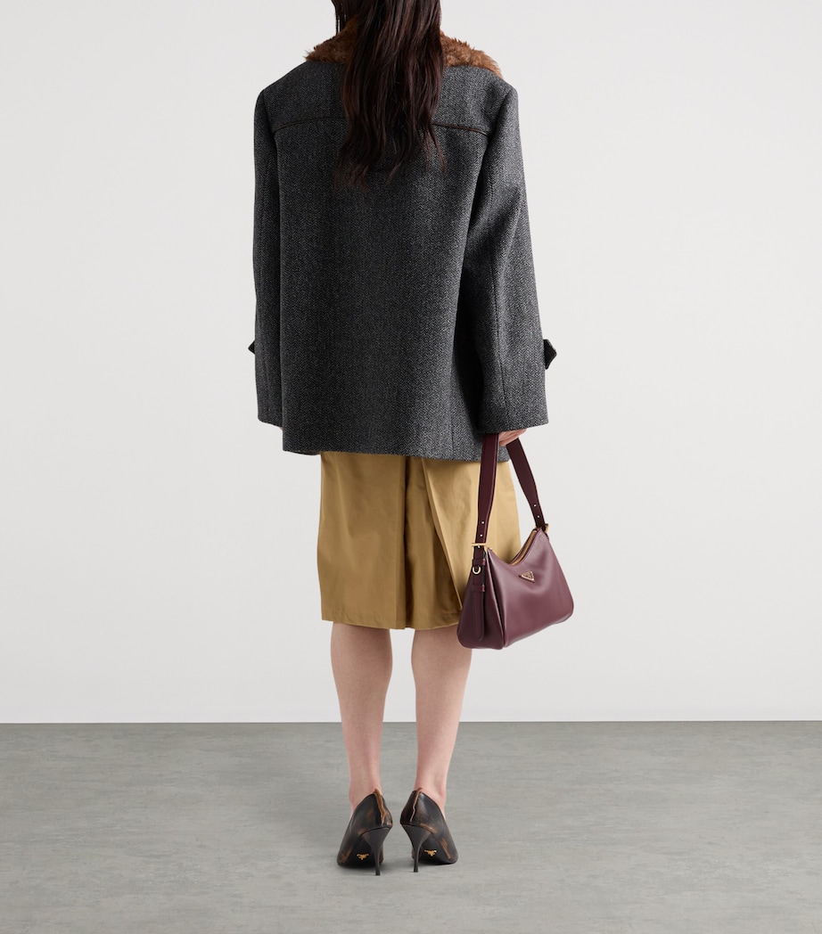 Technical Pleated Midi Skirt F0594 Image 5