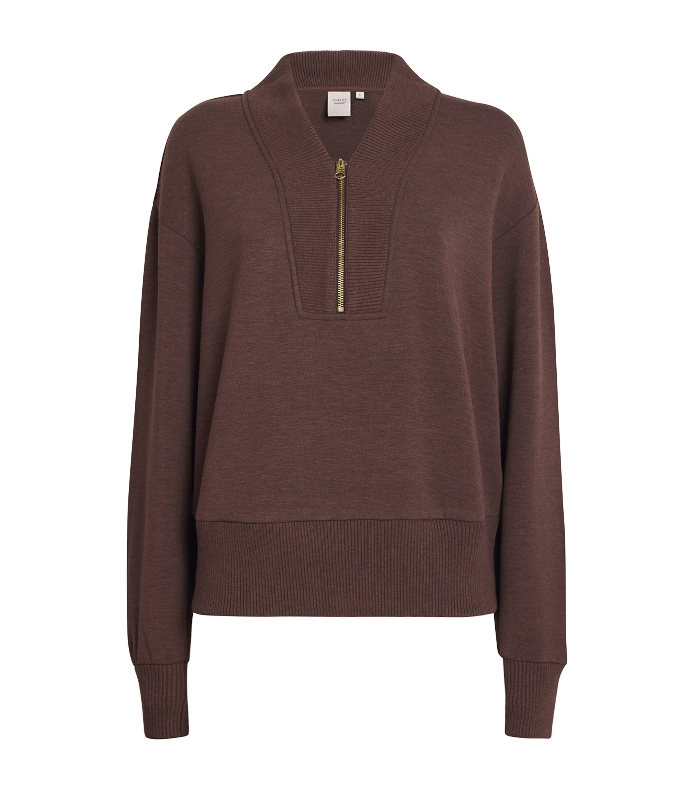 Sally Half-Zip Sweatshirt COFFEE BEAN MARL Image 1