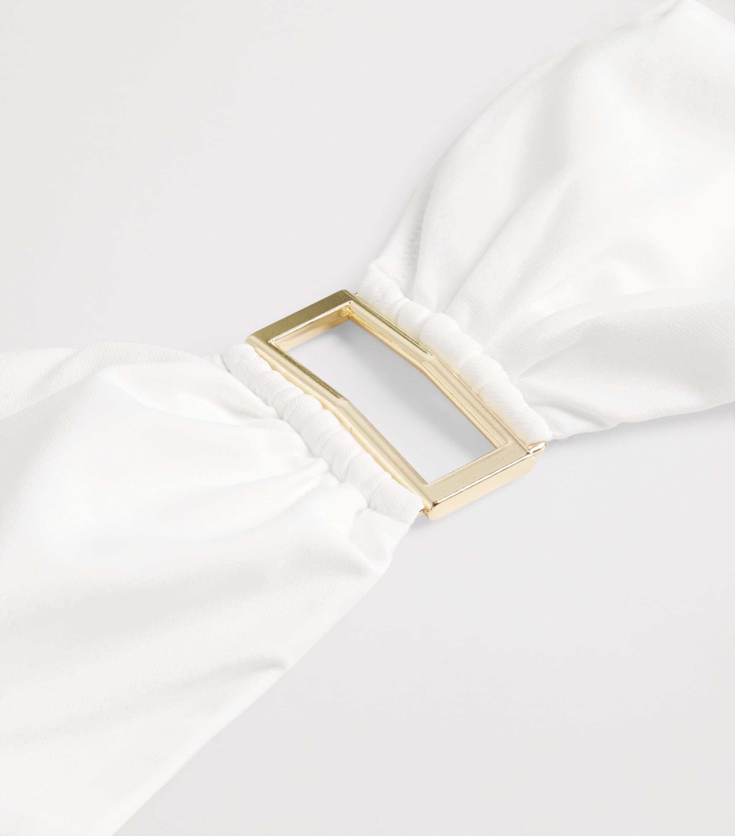 Bel Air Ring Bikini Top WHITE4 Image 4